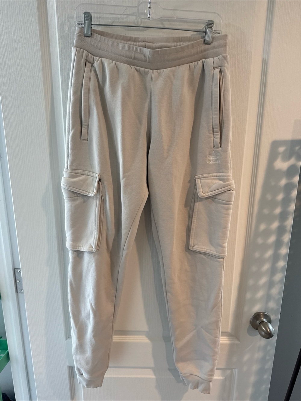 adidas Men's Cargo Joggers - Light Taupe
